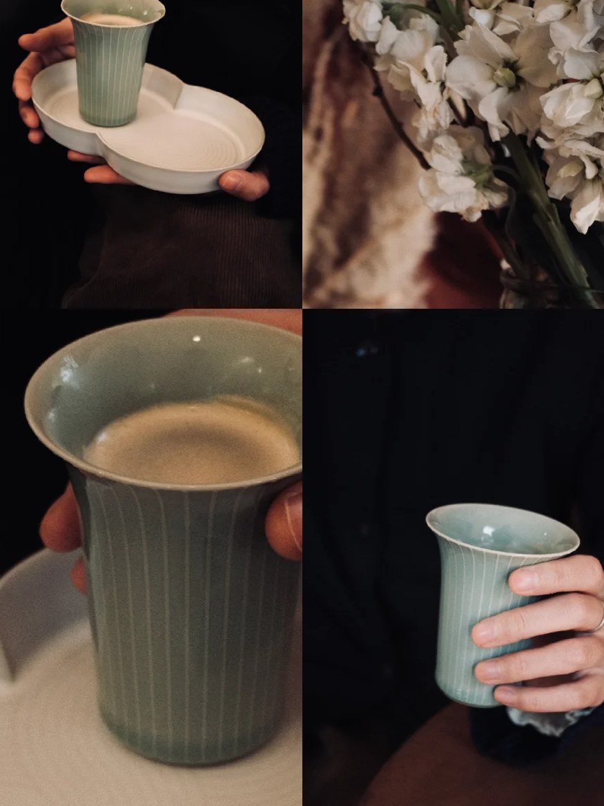 优雅青瓷杯日常